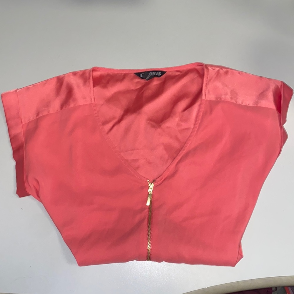 Express zip up blouse